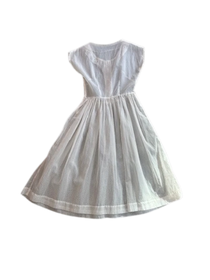 1950's Sheer Swiss Dot Dress