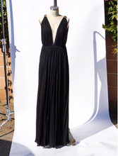 Load image into Gallery viewer, Yves Saint Laurent 1970&#39;s LBD Gown