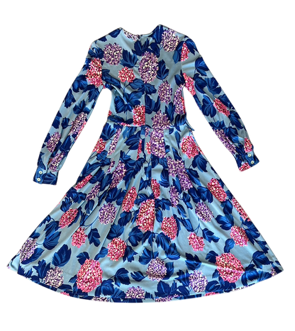Hanae Mori Ban-Lon by Vivid Floral Dress