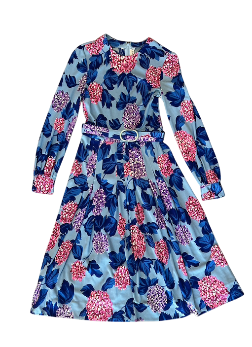 Hanae Mori Ban-Lon by Vivid Floral Dress
