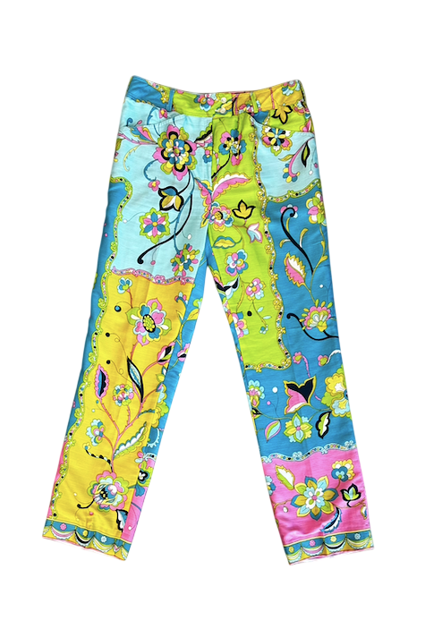 1960's Peck & Peck Cotton Floral Pants