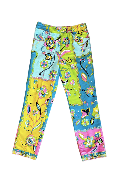 1960's Peck & Peck Cotton Floral Pants