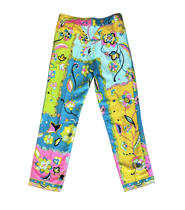 1960's Peck & Peck Cotton Floral Pants