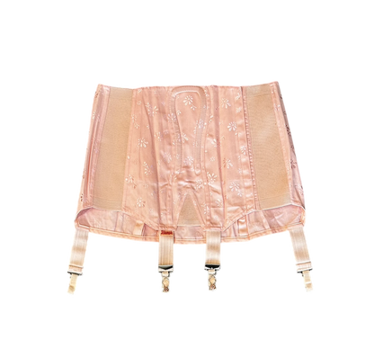 1950's Triumph Pink Jacquard Garter Belt