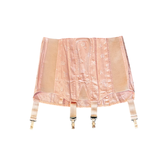 1950's Triumph Pink Jacquard Garter Belt