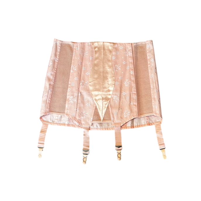 1950's Triumph Pink Jacquard Garter Belt