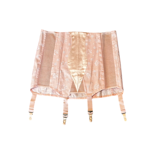1950's Triumph Pink Jacquard Garter Belt