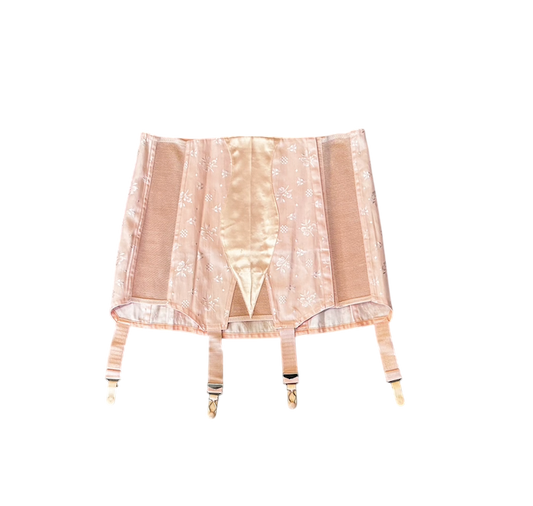 1950's Triumph Pink Jacquard Garter Belt