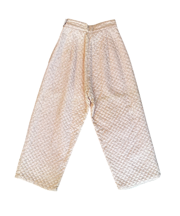 1940's Pale Pink Quilted Lounge Set
