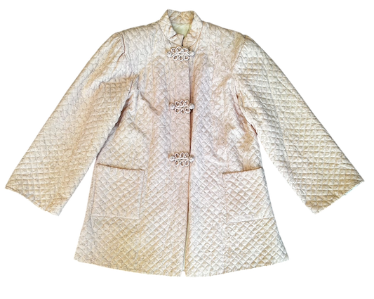 1940's Pale Pink Quilted Lounge Set