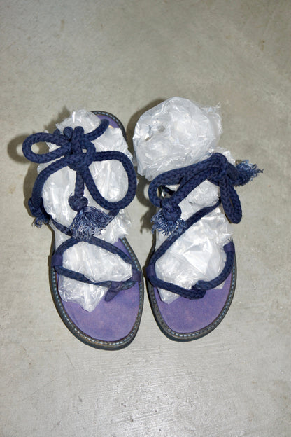 Romeo Gigli Blue Rope Sandals