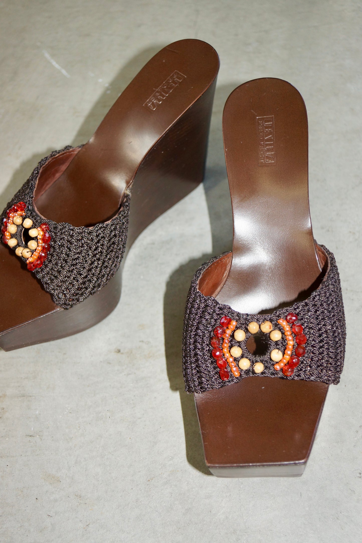 Le Silla Project Brown Platform Sandals