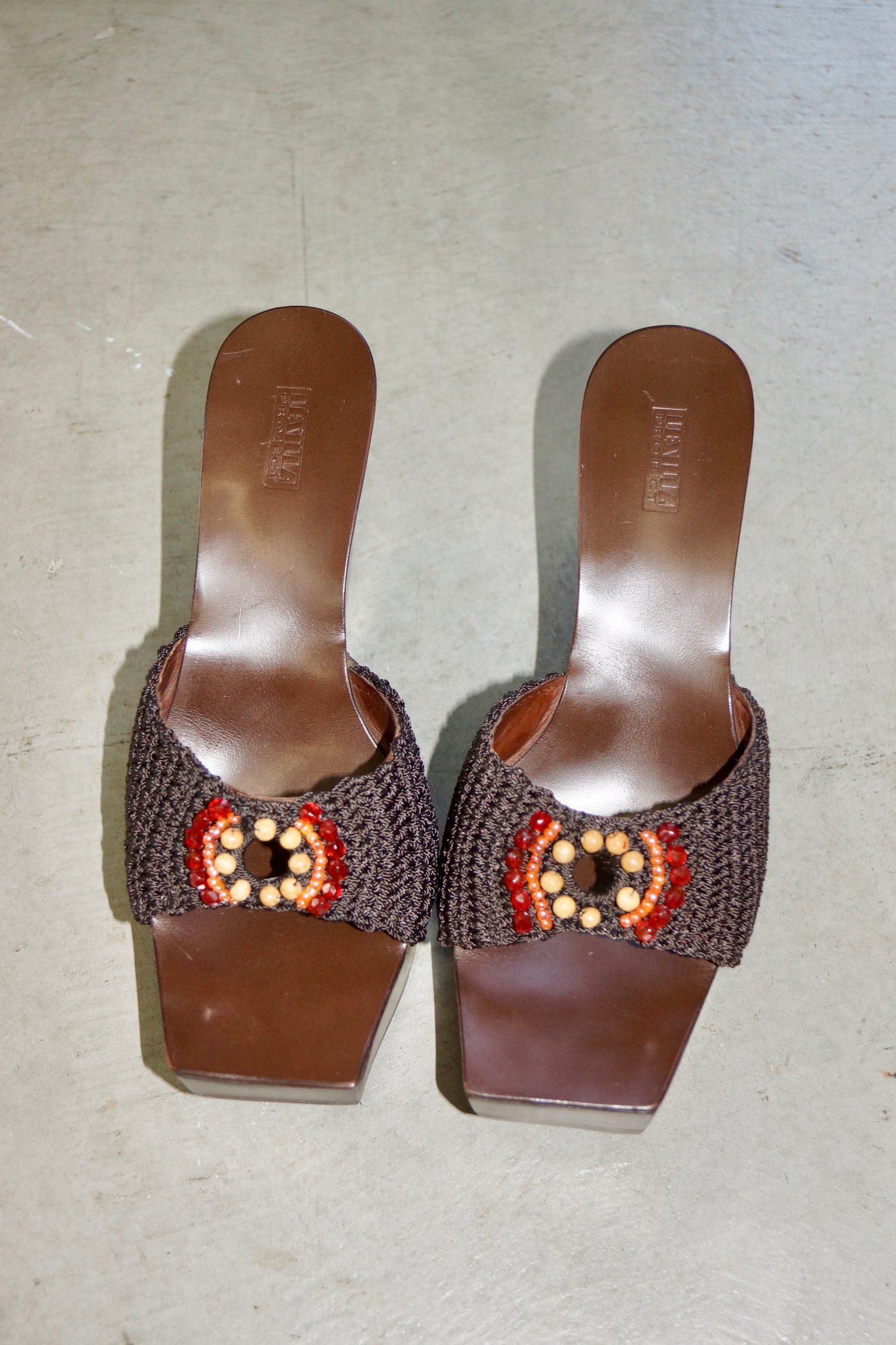 Le Silla Project Brown Platform Sandals