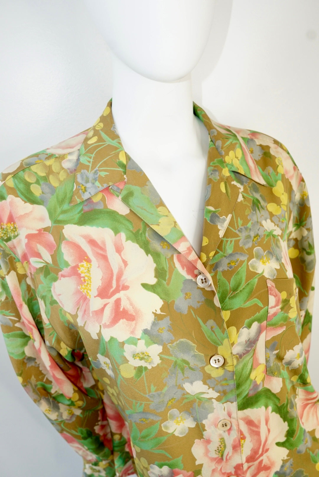 Max Mara Silk Floral Blouse