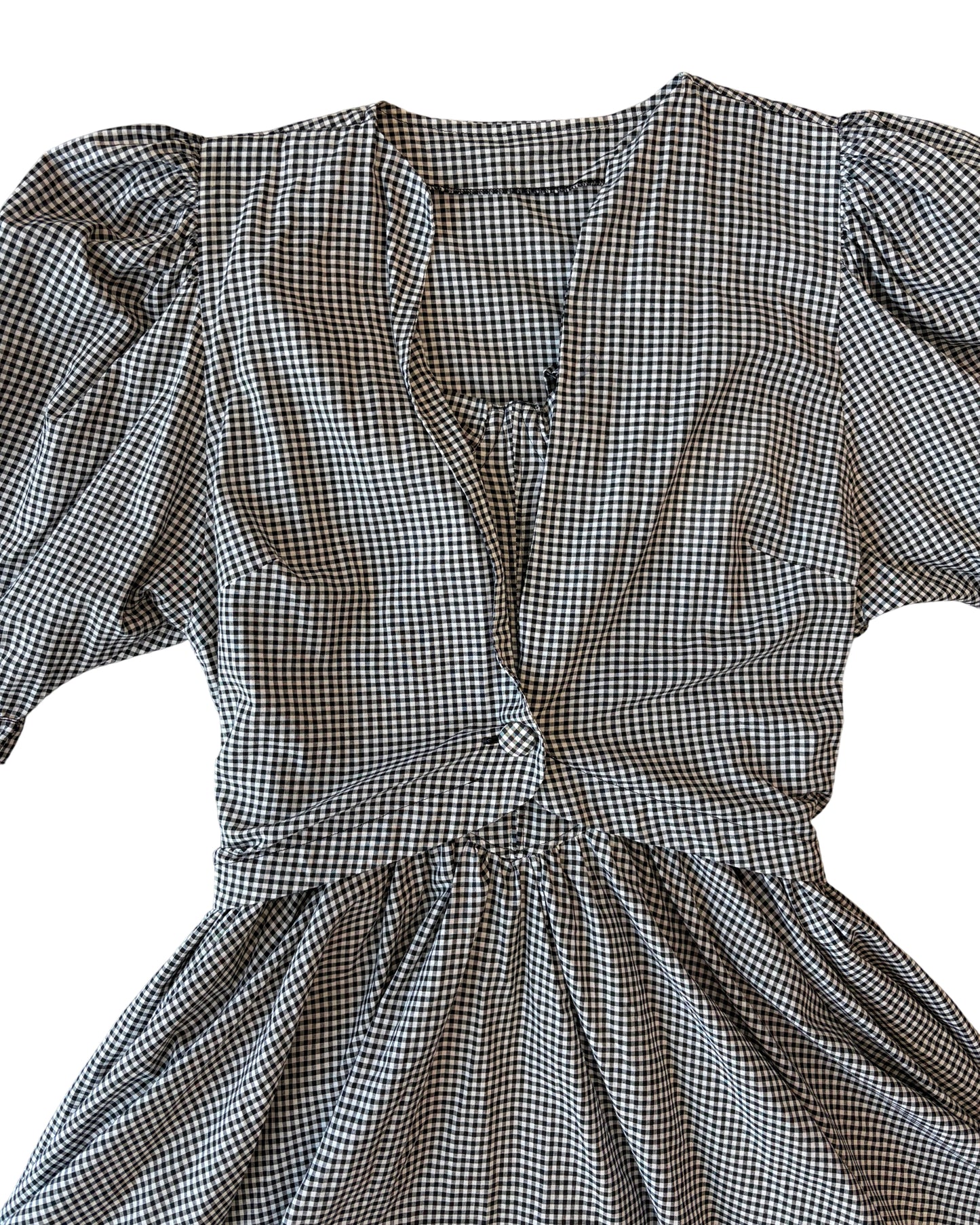 Two-Piece Gingham  Dress Set