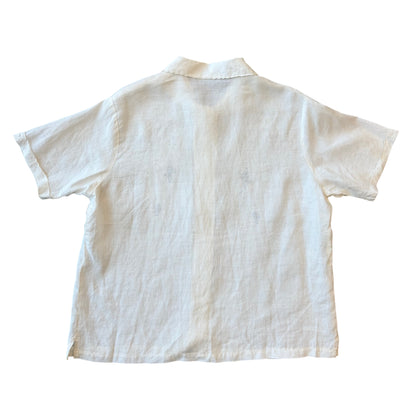 Evergreen Linen Embroidered Blouse
