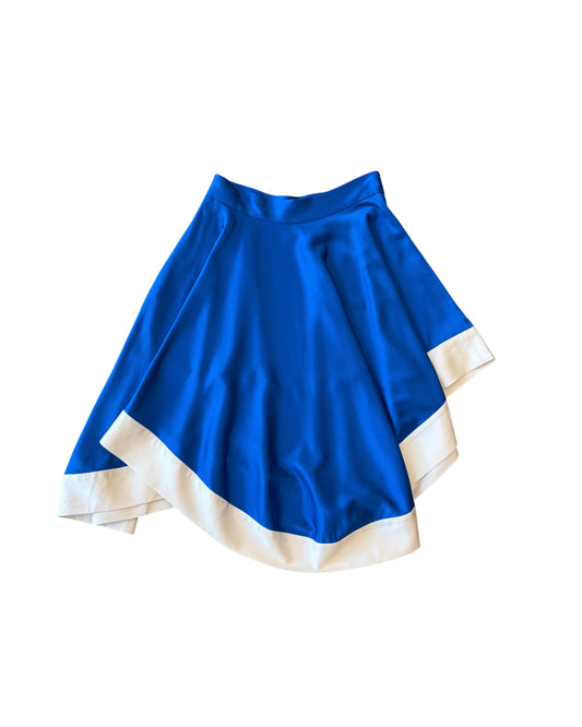 Helen Lee Cobalt Asymmetrical Skirt