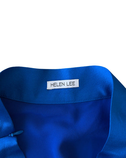 Helen Lee Cobalt Asymmetrical Skirt