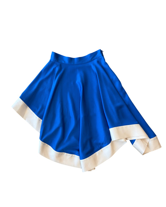 Helen Lee Cobalt Asymmetrical Skirt