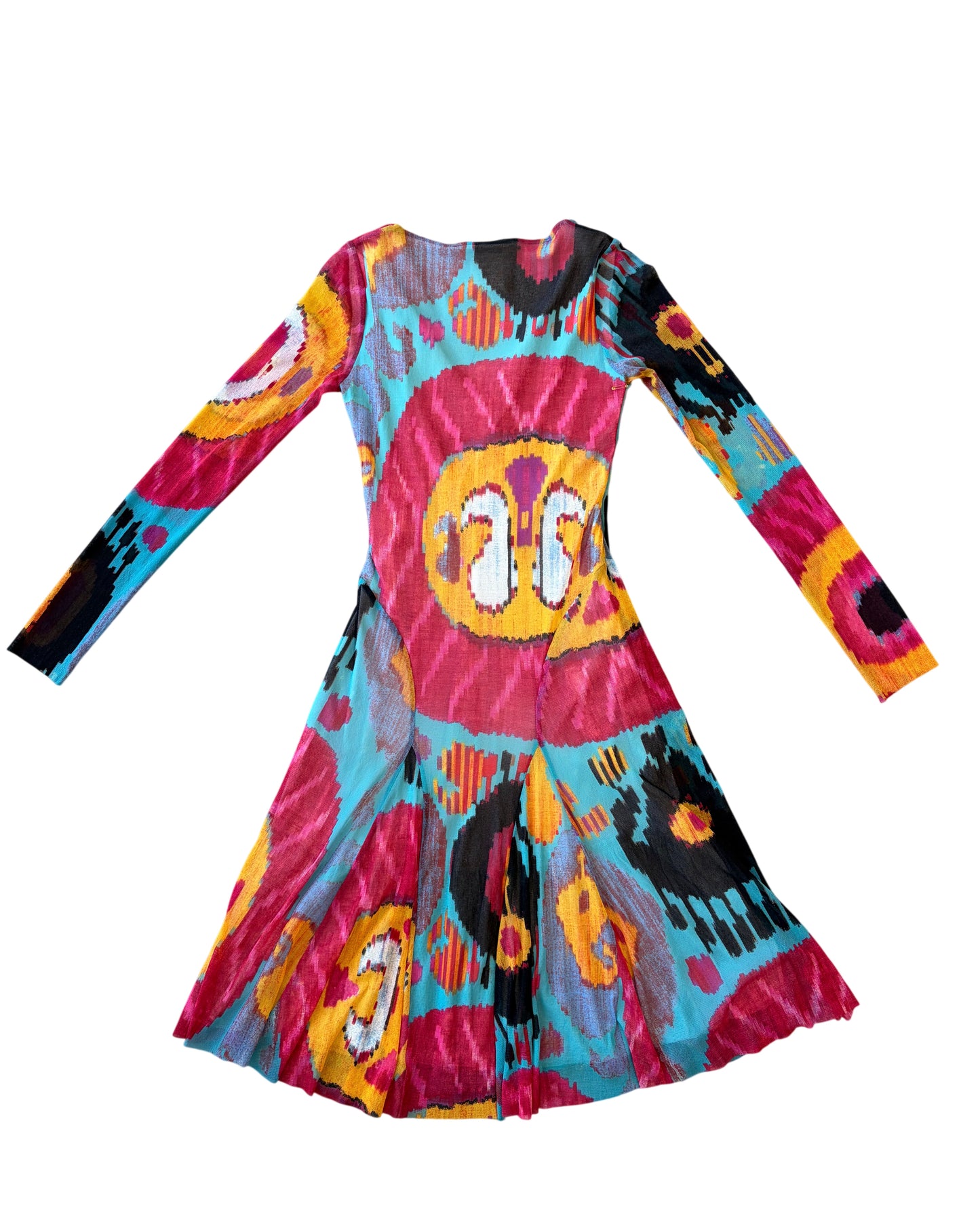 Fuzzi Printed Mesh Dress