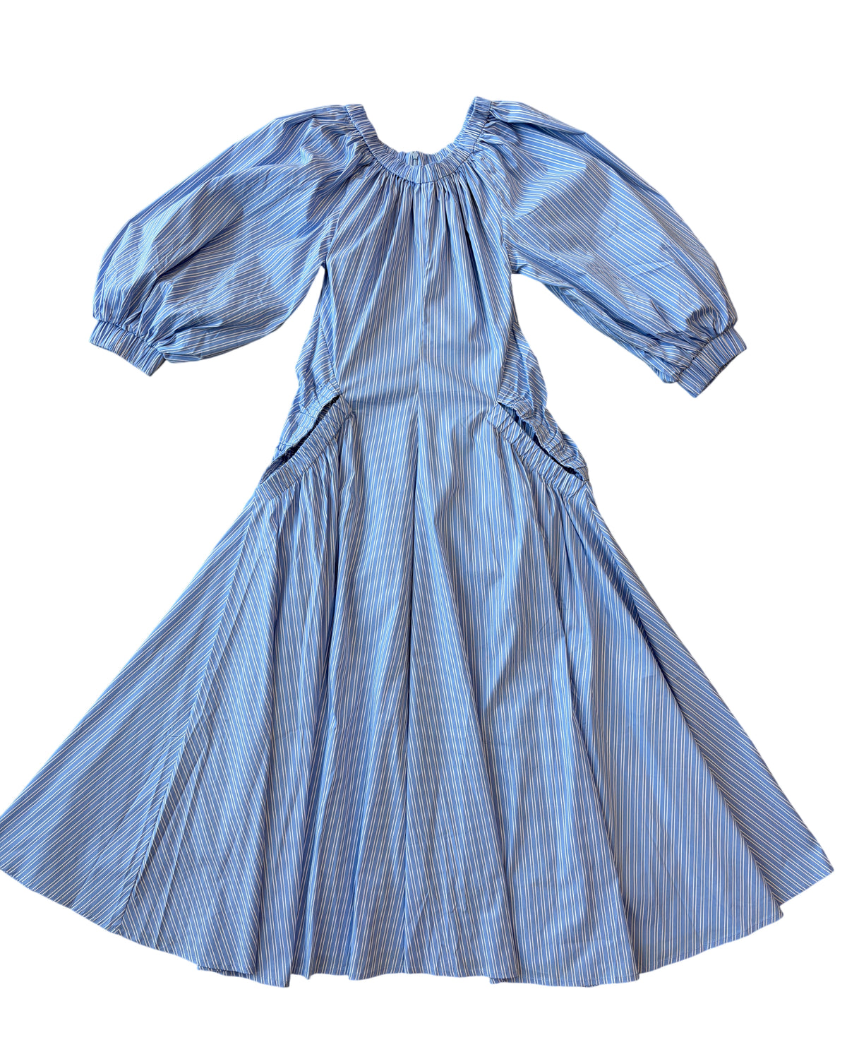 Toit Volant Striped Cotton Dress