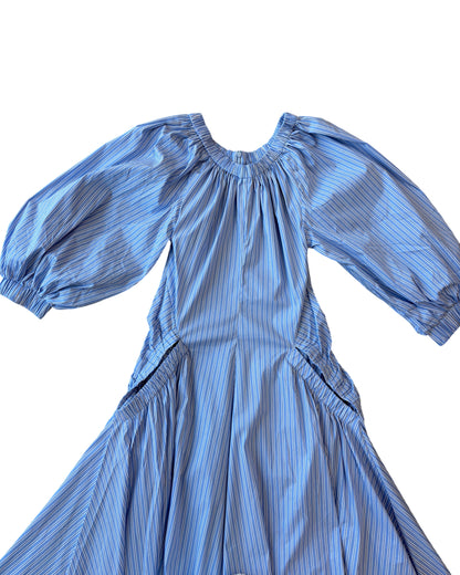 Toit Volant Striped Cotton Dress