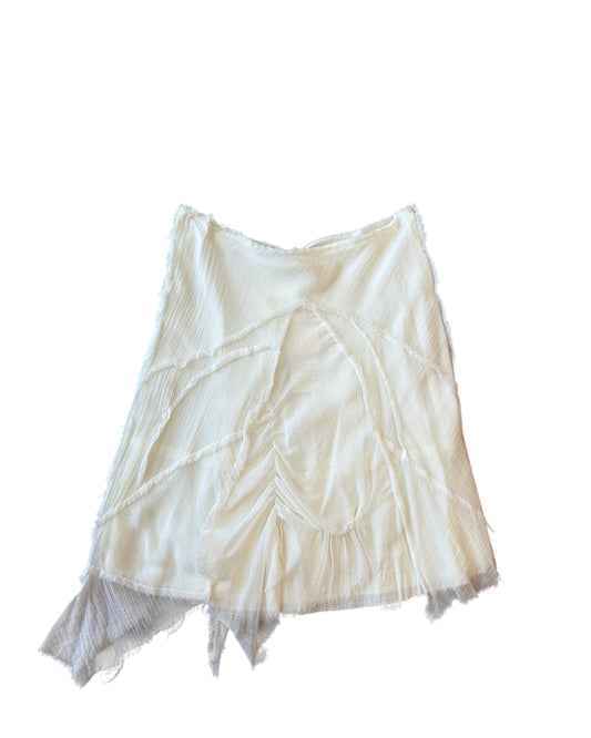 Deadstock Regene Étoilé Asymmetrical Silk Skirt
