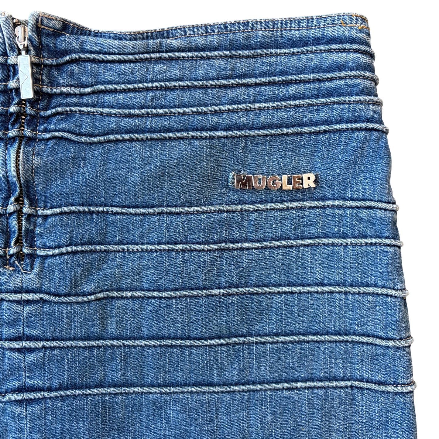 Mugler Denim Skirt