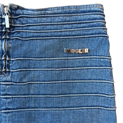 Mugler Denim Skirt