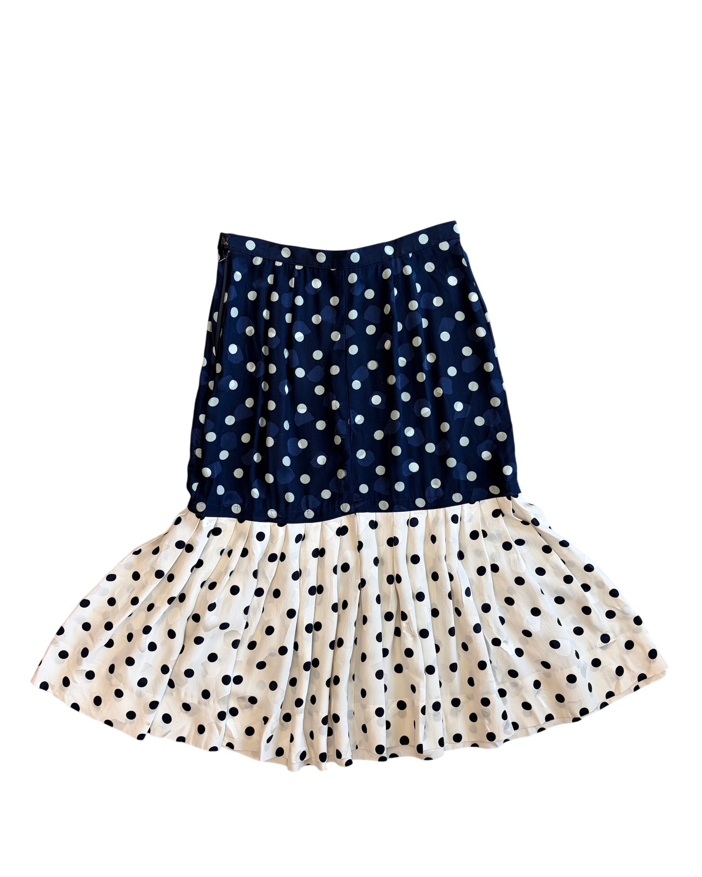 Adele Simpson Polka Dot Silk Skirt