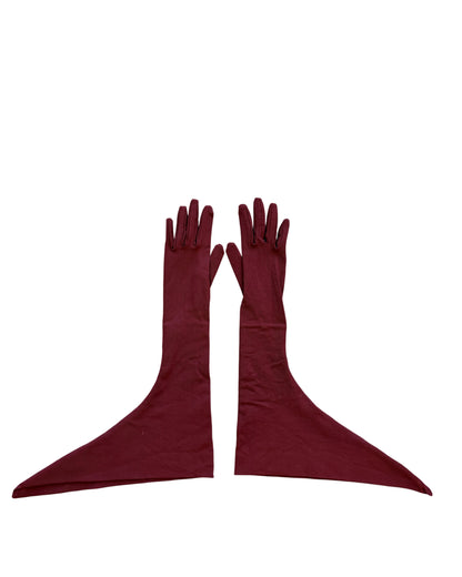 Romeo Gigli Burgundy Gloves
