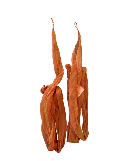 Rome Gigli Orange Silk Golves