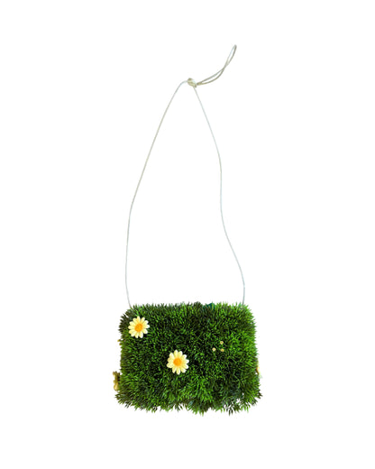 Vintage Floral Lawn Crossbody Bag