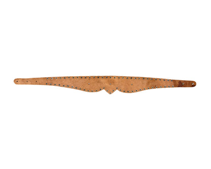 Red Embellished Leather Belt