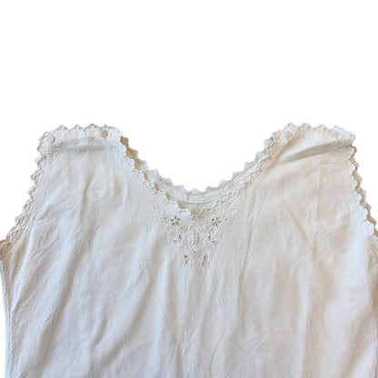 Antique Embroidered Cotton Camisole