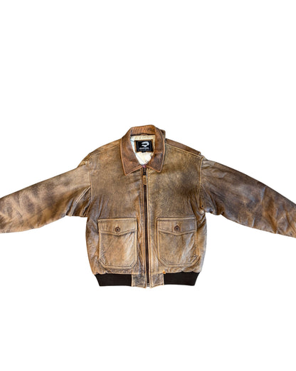 1980's Tiger Fox Leather Jacket