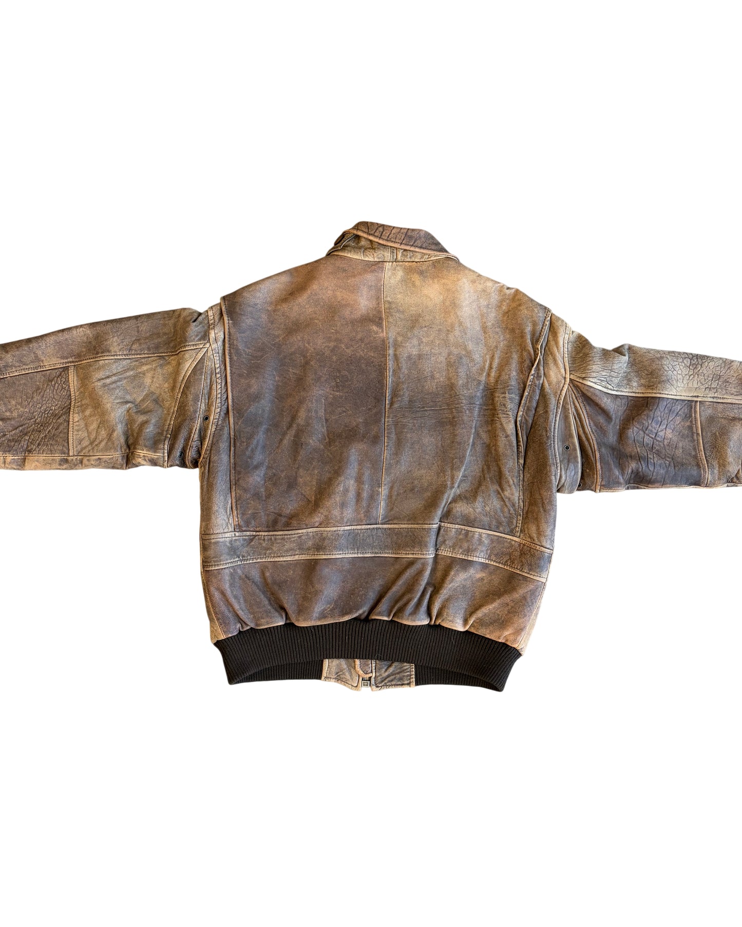 1980's Tiger Fox Leather Jacket