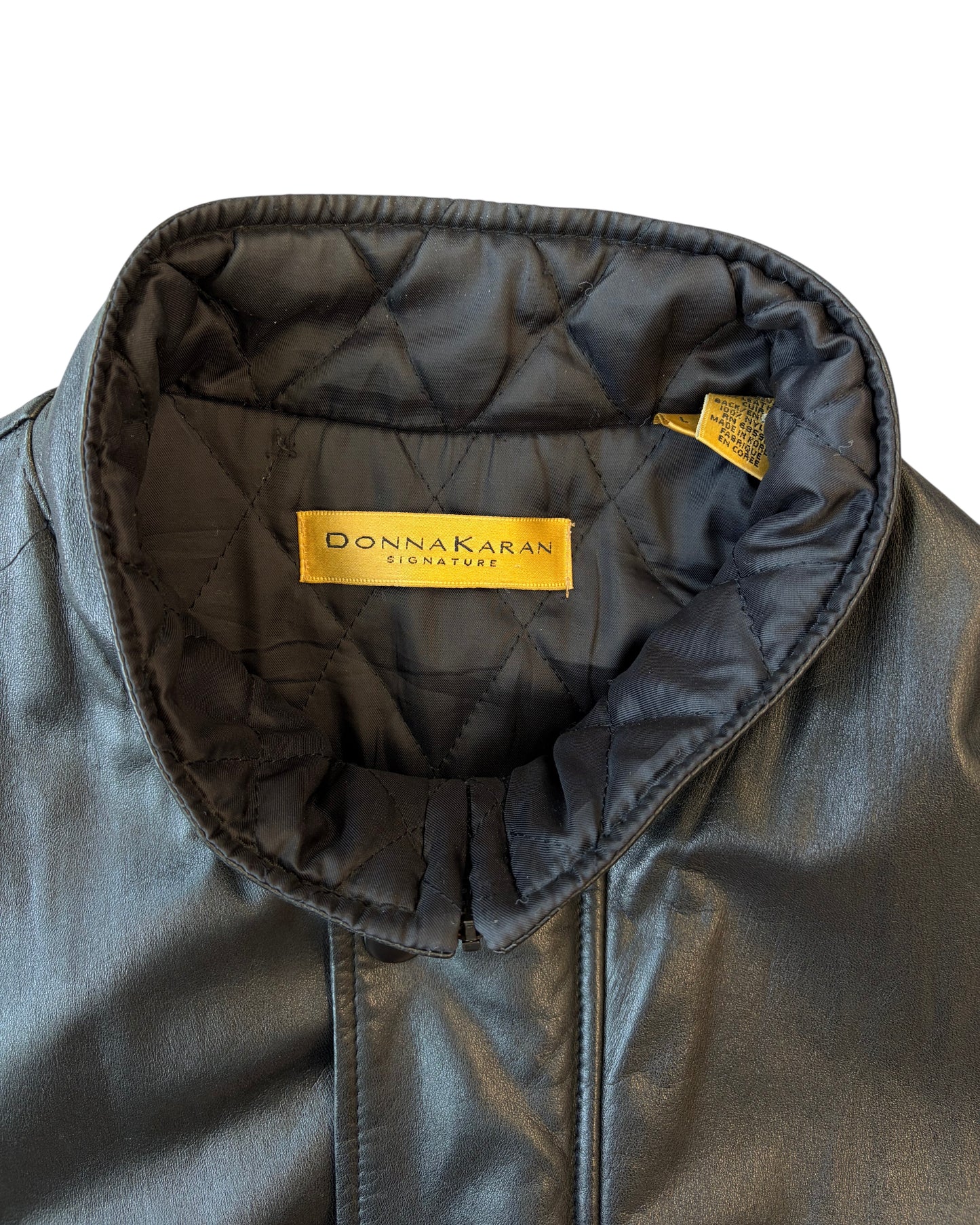 1990's Donna Karen Leather Jacket
