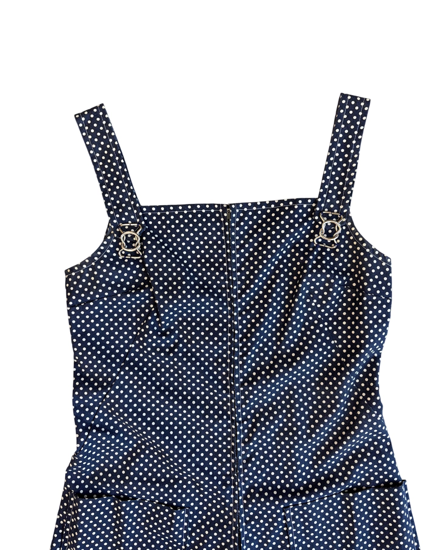 1970s Polka Dot Cotton Romper