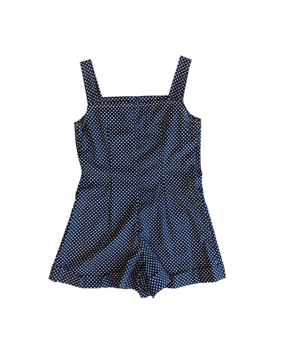 1970s Polka Dot Cotton Romper