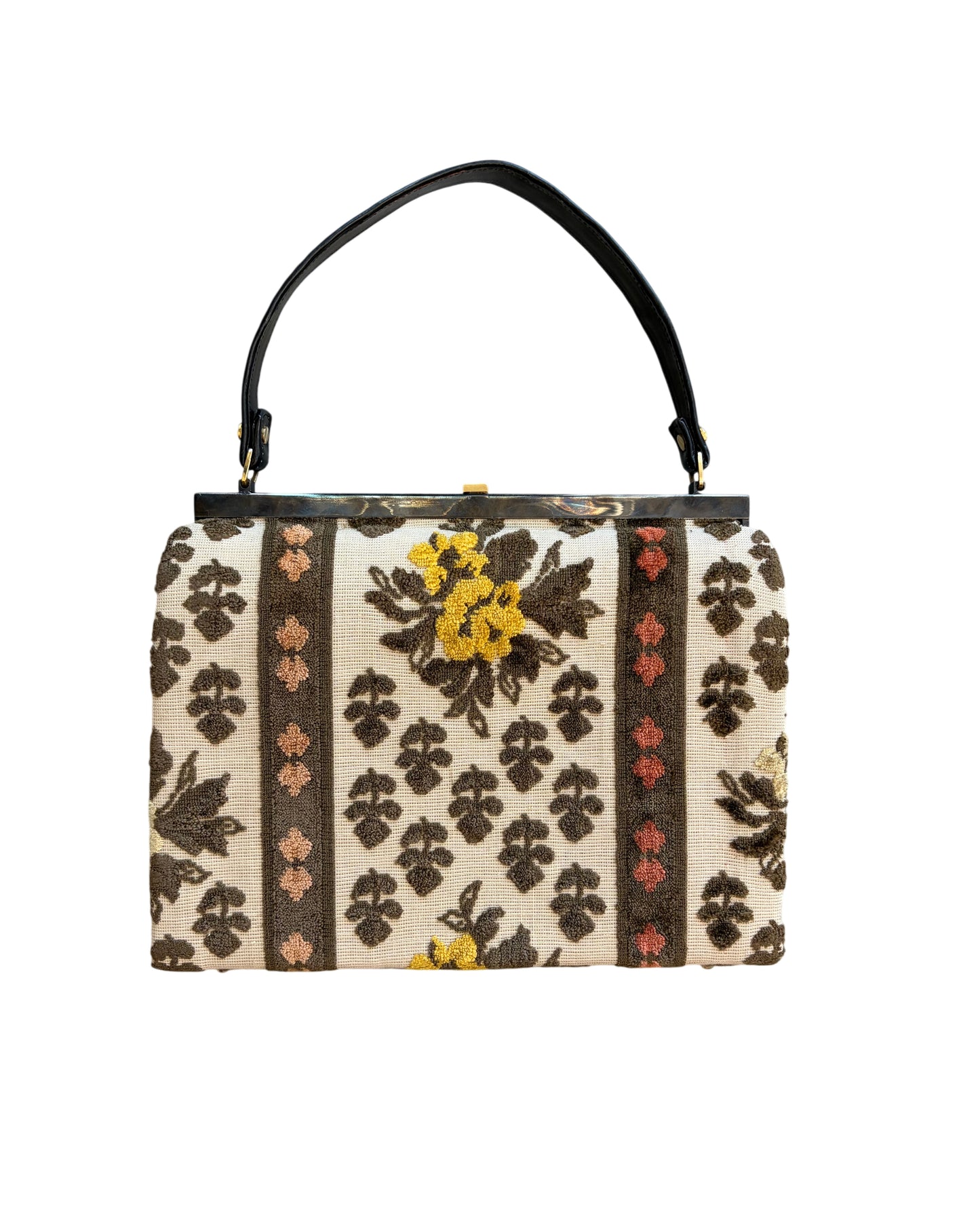 1970's Floral Tapestry Handbag