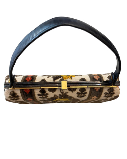 1970's Floral Tapestry Handbag