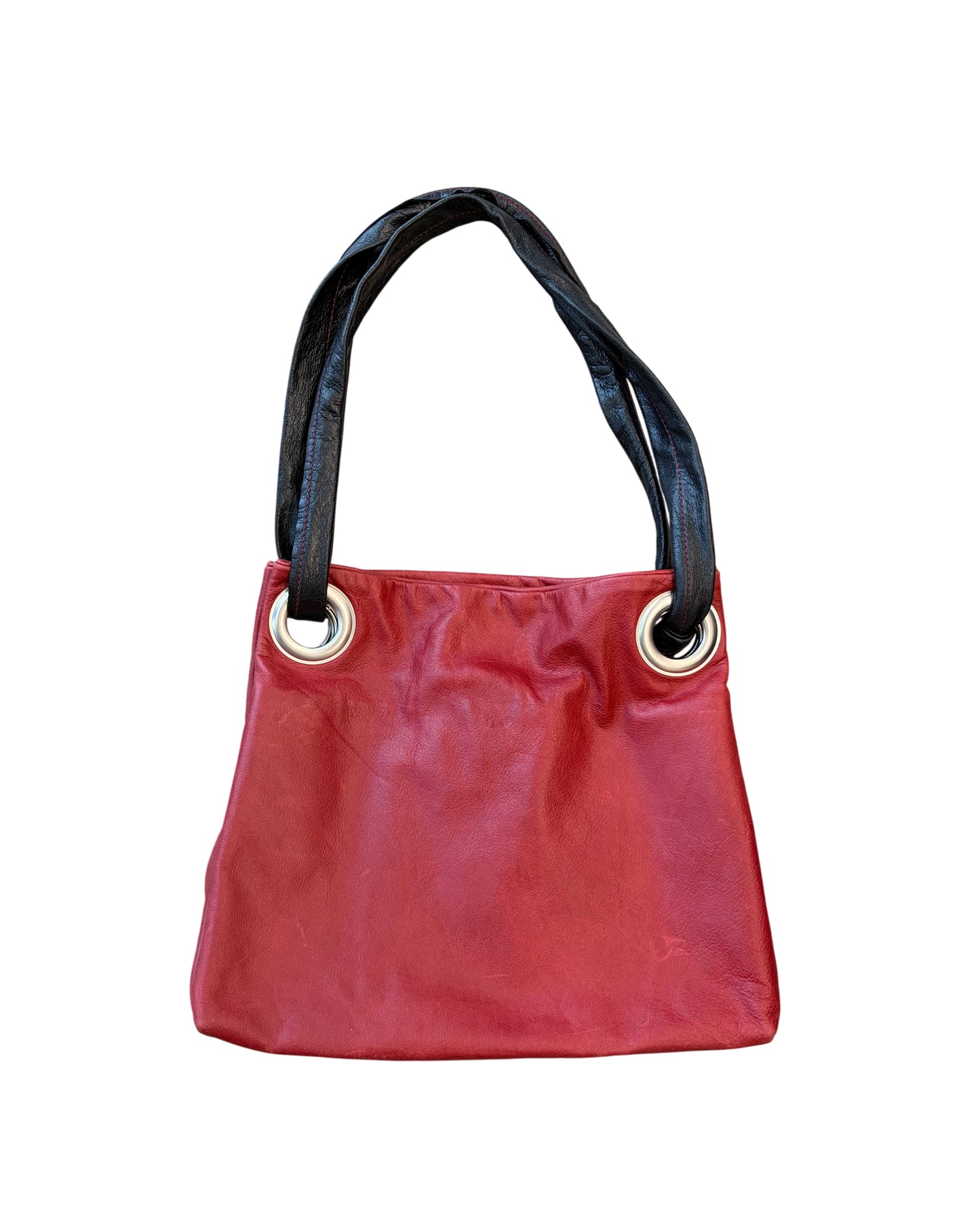 Vintage Ruth Moser Red Leather Handbag