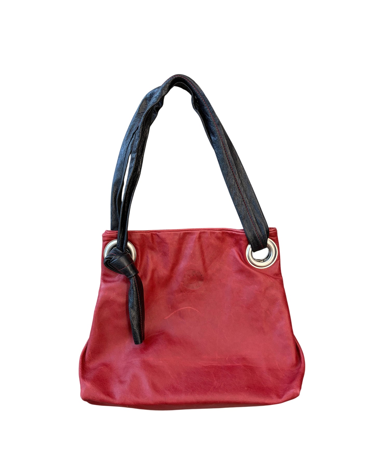 Vintage Ruth Moser Red Leather Handbag