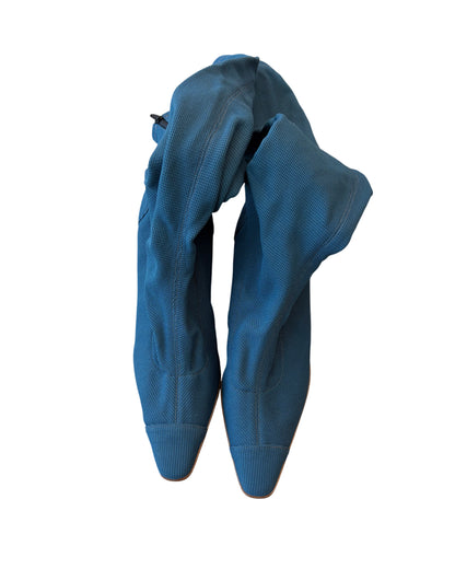 Vintage Romeo Gigli Textile Knee-High Boots