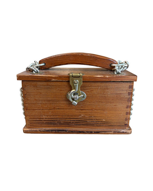 1960's Wooden Box Purse