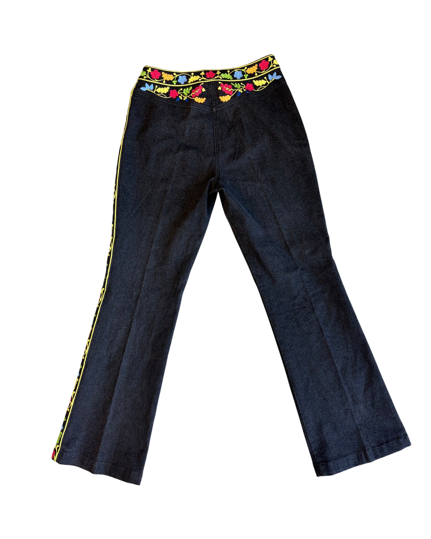 Vintage Escada Embroidered Denim Pants