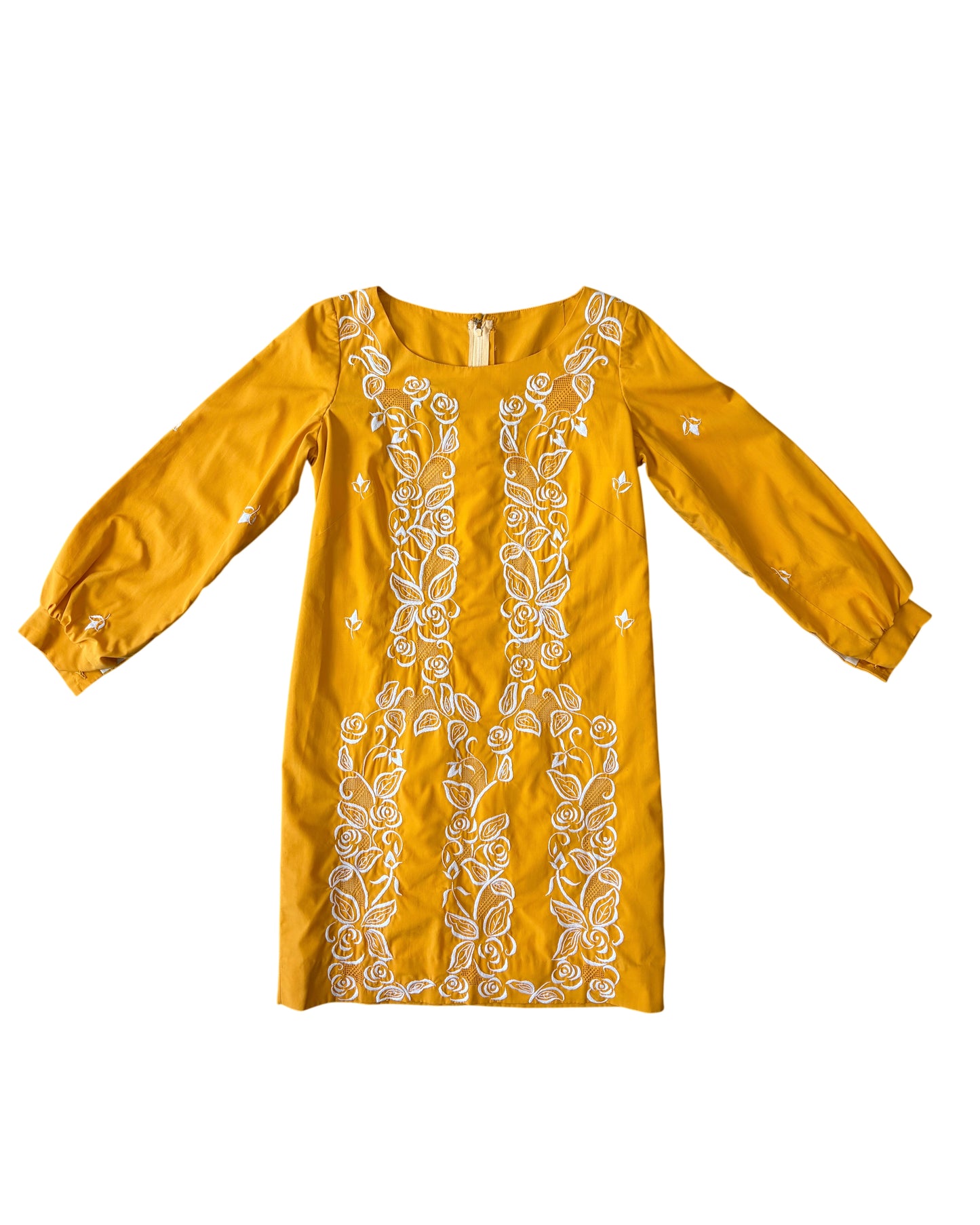 1970’s Cotton Embroidered Mini Dress