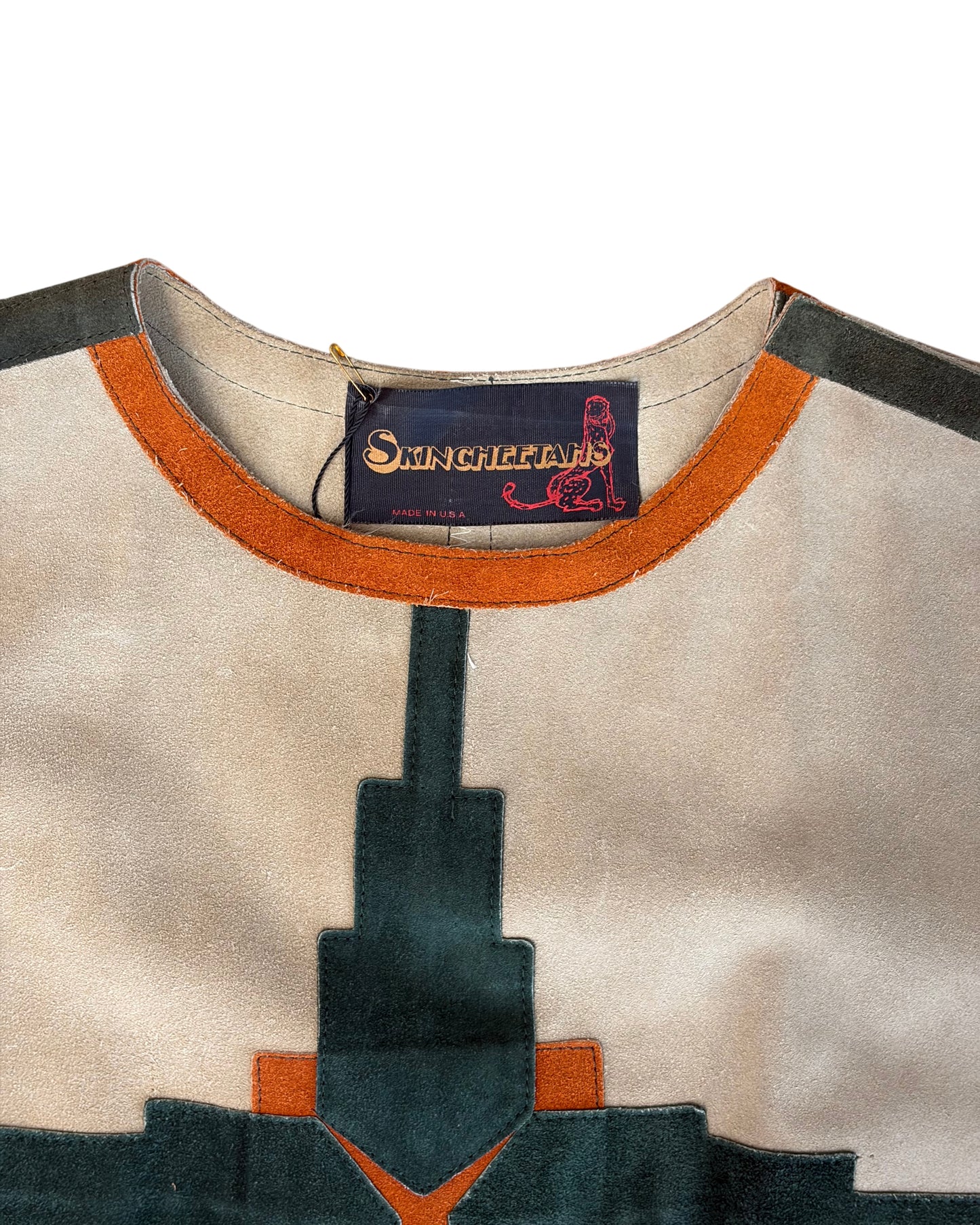 1970's SkinCheetahs Two Piece Suede Set