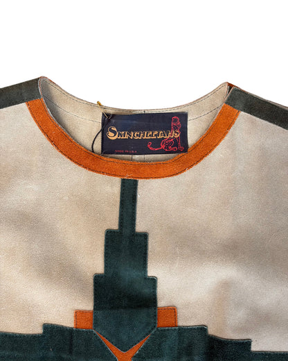 1970's SkinCheetahs Two Piece Suede Set
